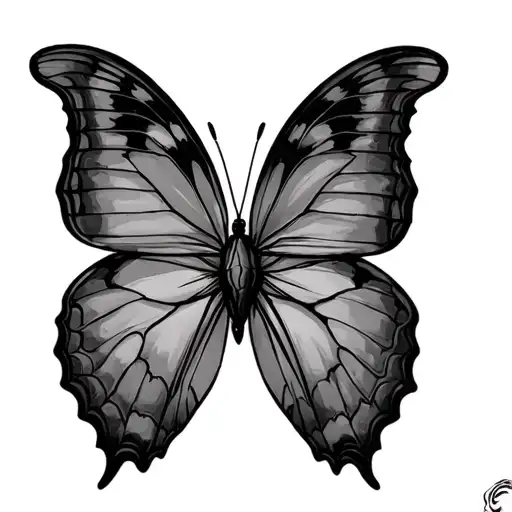 Mens Butterfly With Line Through The Centre