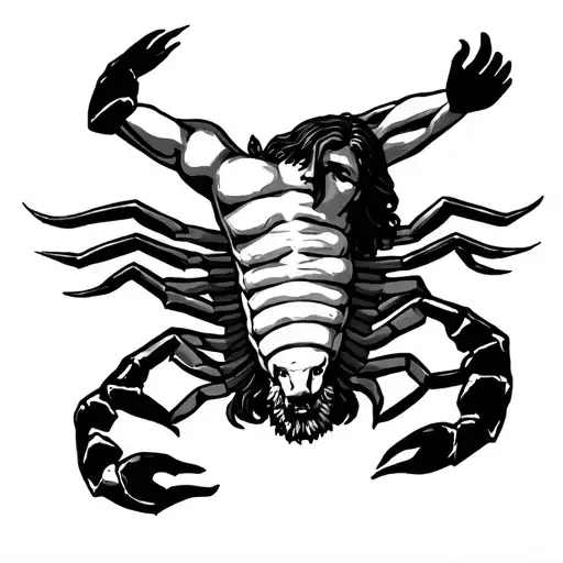 Scorpion And Jesus Christ Crucifixion