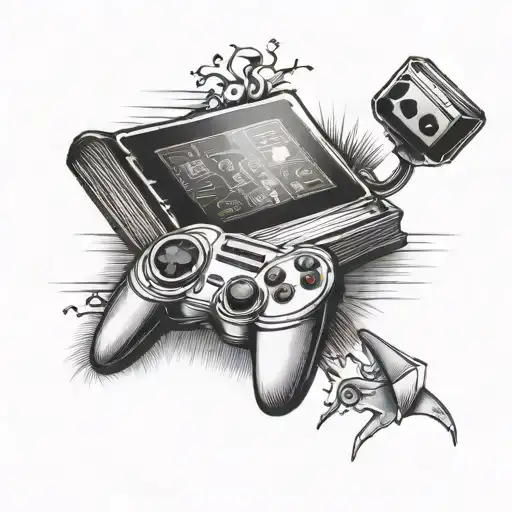 Open Book With Game Controller