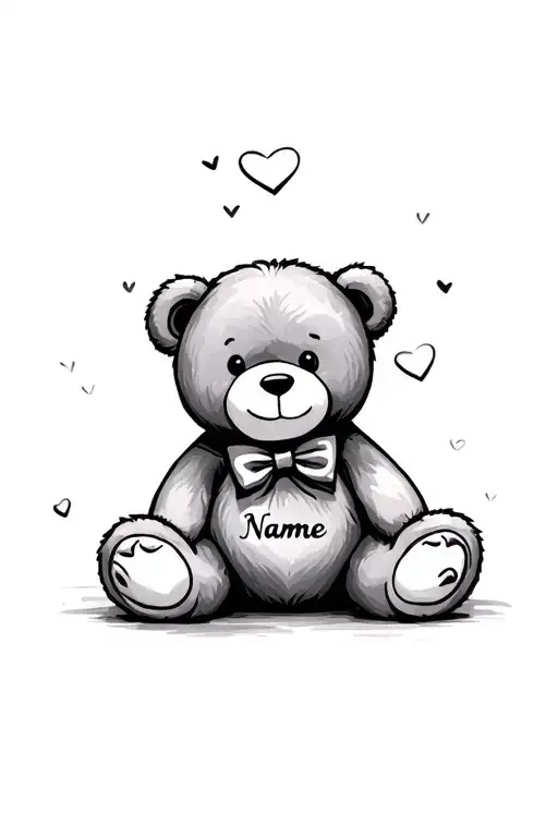 Teddy Bear And Name