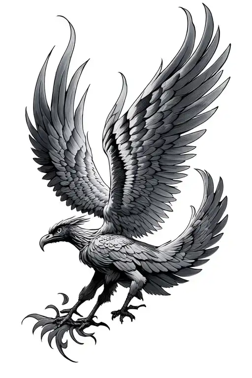 Phoenix With Wings
