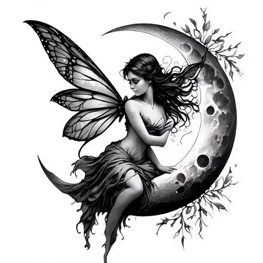 Fairy In Moon