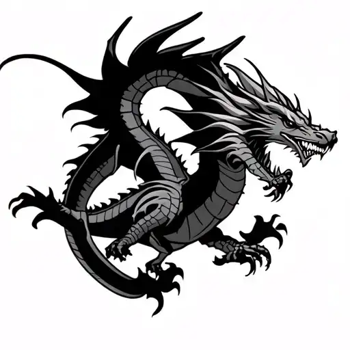 Western Style Dragon Flying
