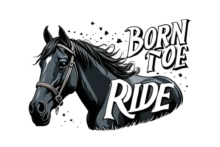 Horse Related The Words Born To Ride