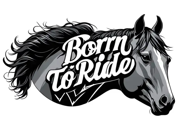 Horse Related Only The Words Born To Ride
