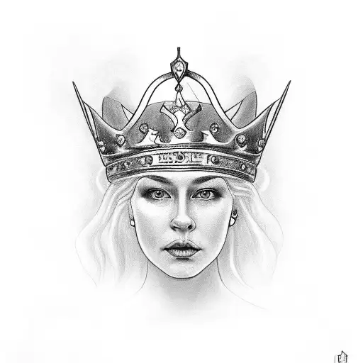 Queen Crown With Daughter Date Of Birth And Time And Lightening