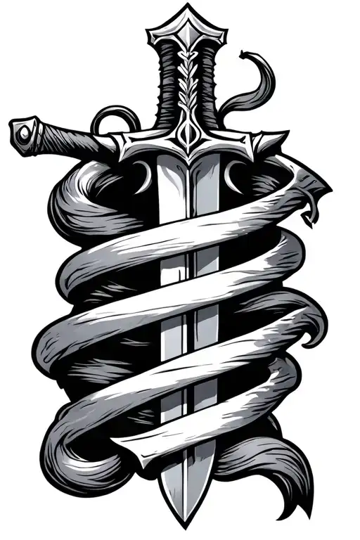 Viking Sword Wrapped