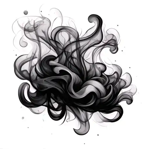 Smoke Background Black