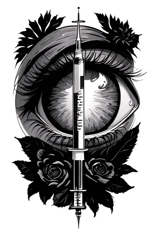 Path Of Life Syringe And Greek Eye