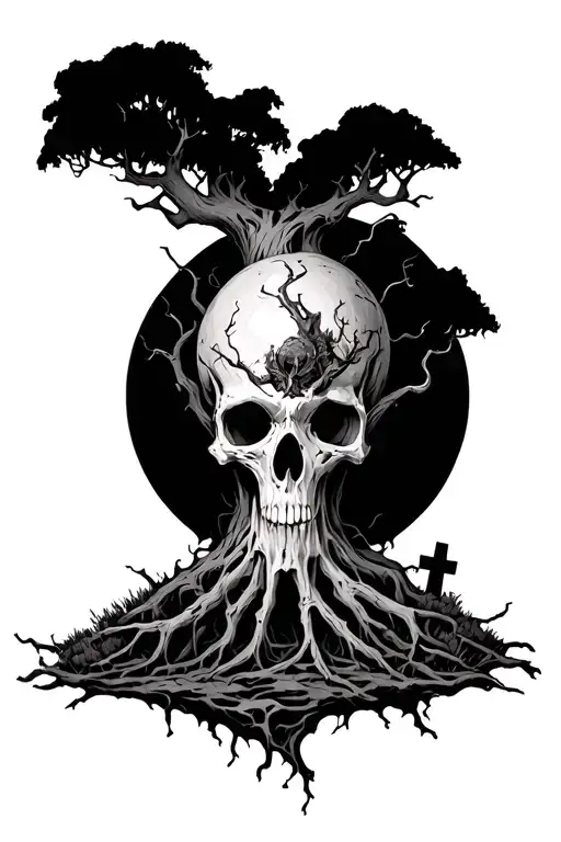 Poison Tree With Graveyard Under
