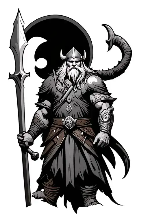 Viking Warrior Holding
