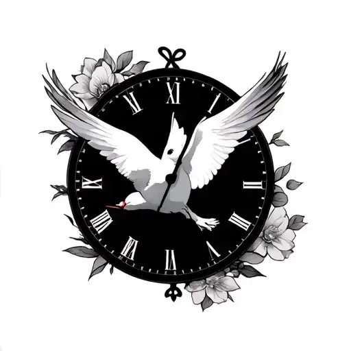 Clock And Dove