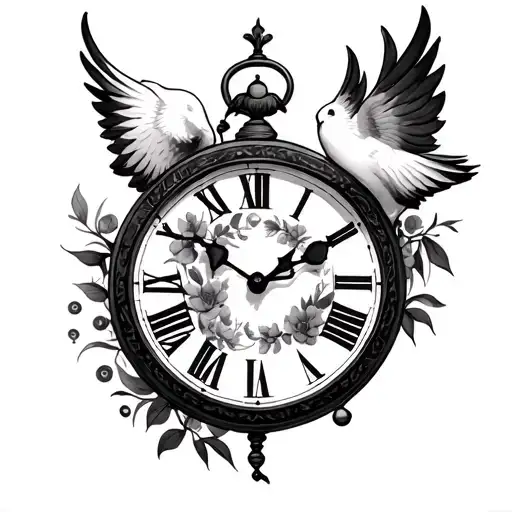Clock And Dove