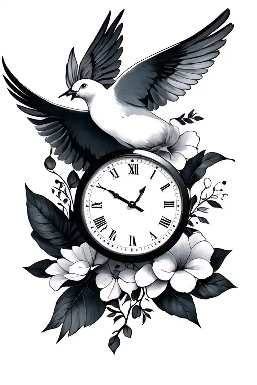 Clock And Dove