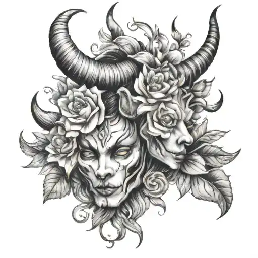 Demon Flowers Horns