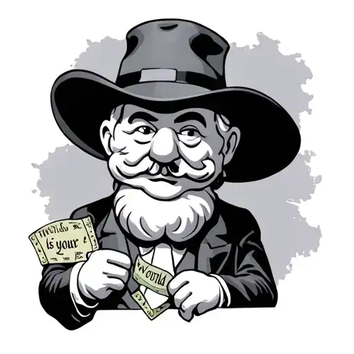 Monopoly Guy The World Is Yours Written