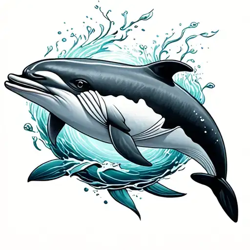 Dolphin And Whale