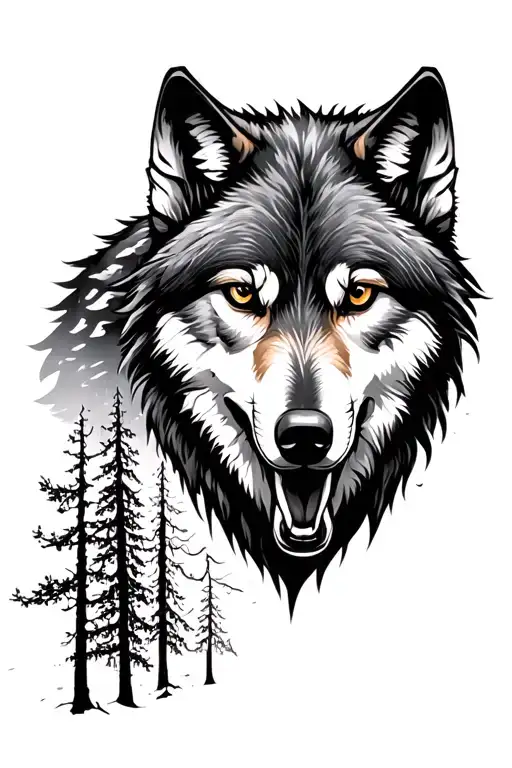 Wolf And Woods Leading