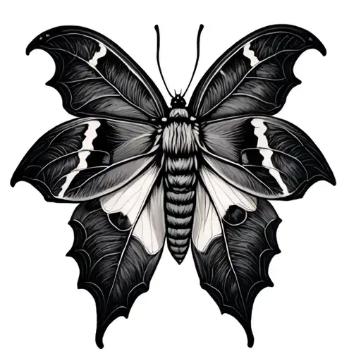 Maple Leaf Moth Sitting