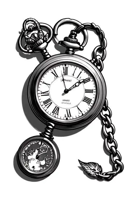 Pink Pocket Watch For Children