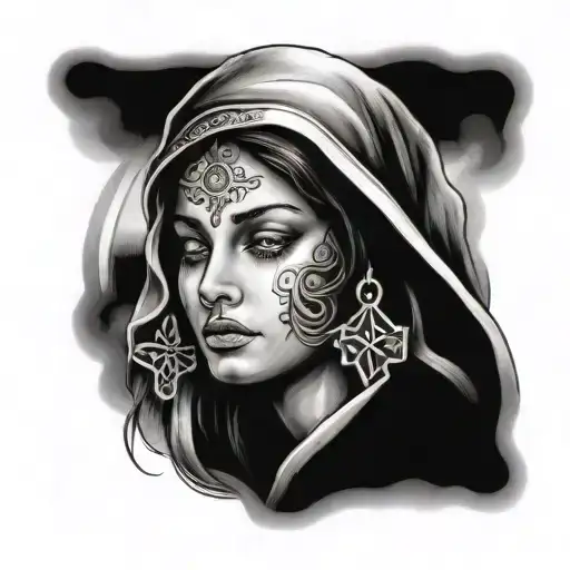 Religious Female Face