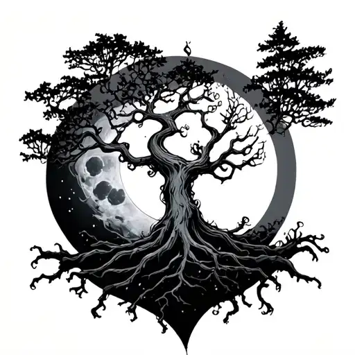 Poison Tree With Sum Nd Moon Surrounded