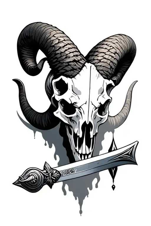 Ram Skull Sword