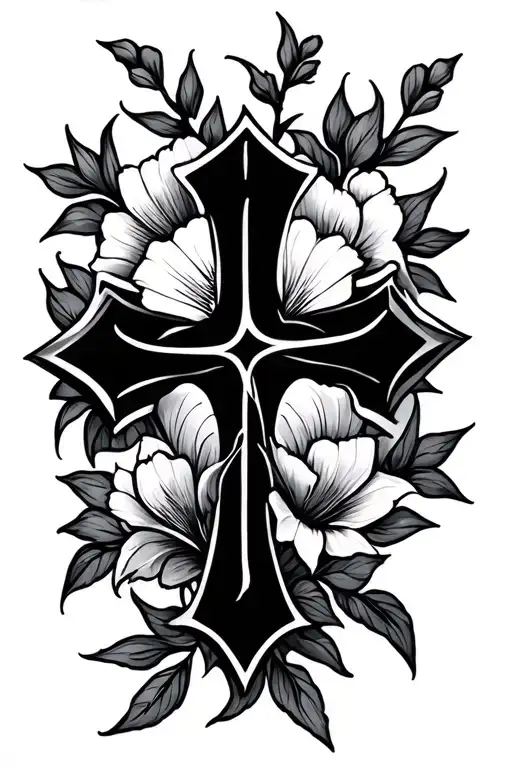 Floral Cross