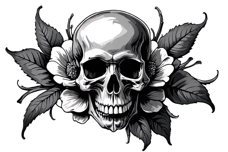 Skull And Bones Flower Hell