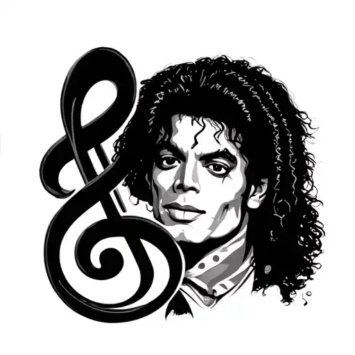 Michael Jackson Music Note Intertwined