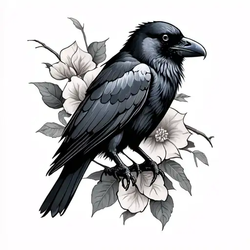 Memento Mori Featuring A Crow