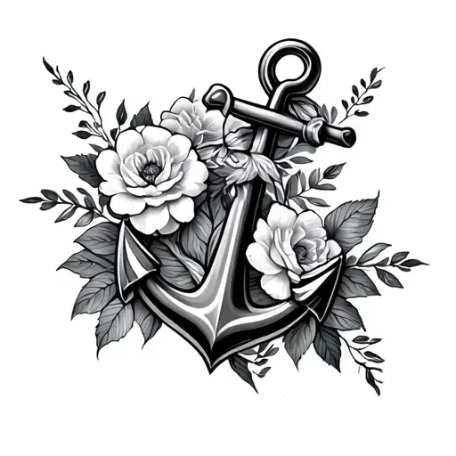 Anchor And Alstroemerias