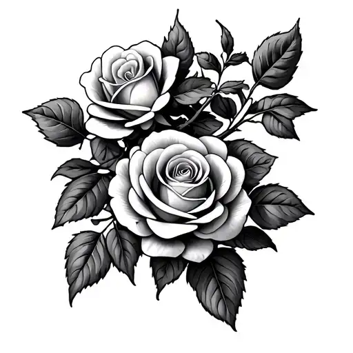 Roses On Vine Going Vertical