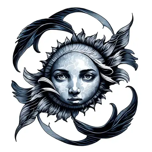 Sun And Pisces Sign Mixed