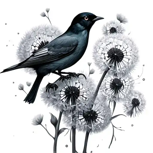 Dandelion Moving Into Birds