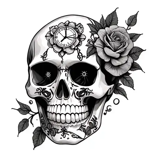 Candy Skull Time Inside