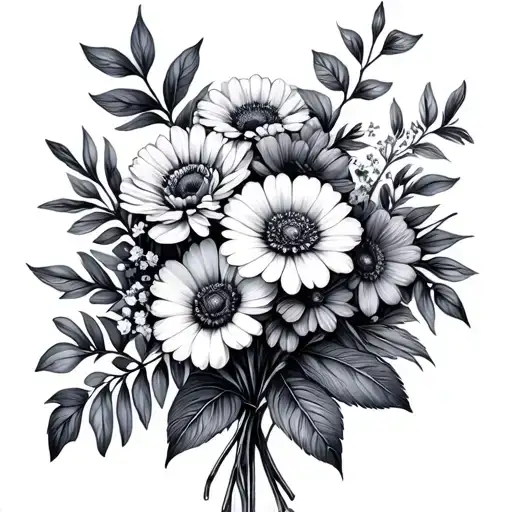 Birth Flowers Bouquet January February March June And December