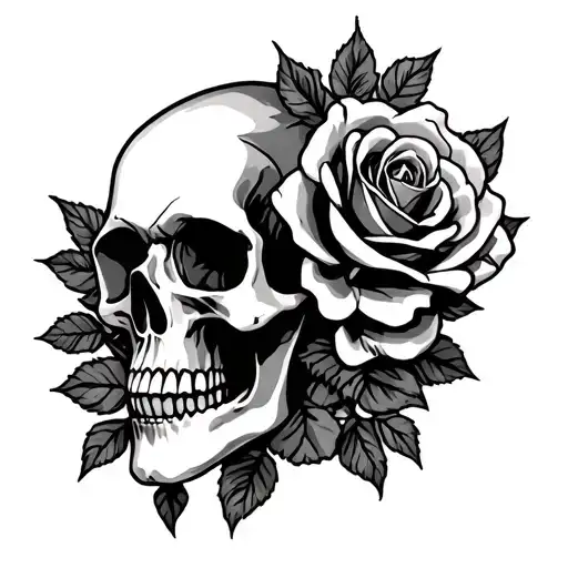 Skull And Roses