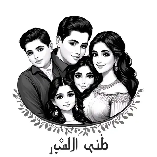 Family In Arabic Text And 1962 And 1966 Dates