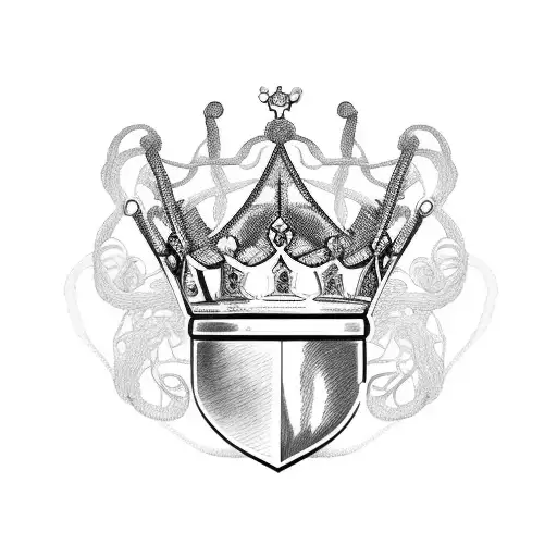 King's Crown And Brain