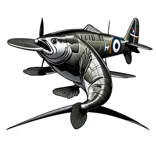 Southampton Carpentry Bass Fish Spitfire Fighter Plane