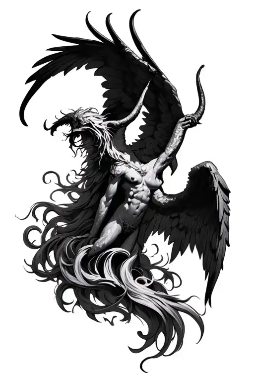 Winged Demon Half Angel