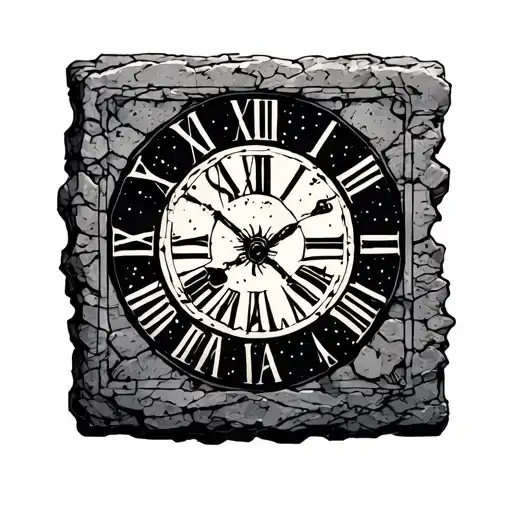 Roman Numerals Stone Tablet