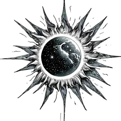 Sun Beaming Over The Universe