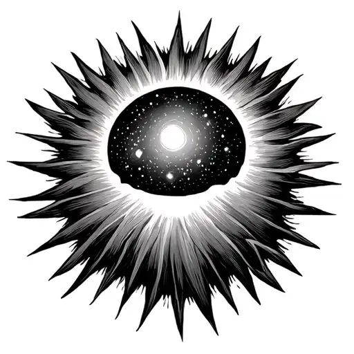 Sun Beaming Over The Universe