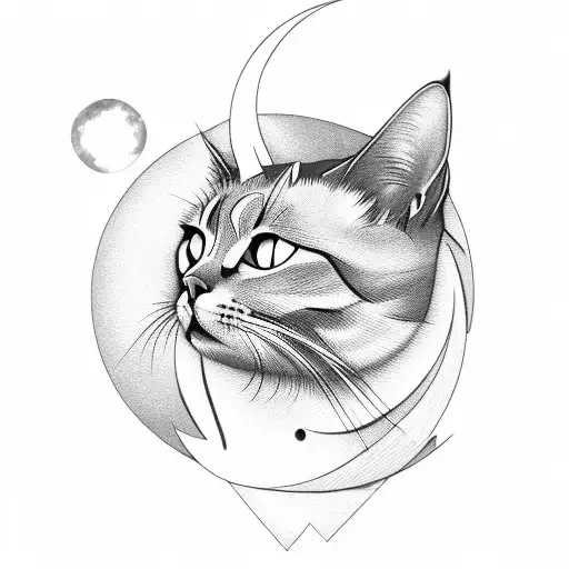 Luna The Cat And The Moon