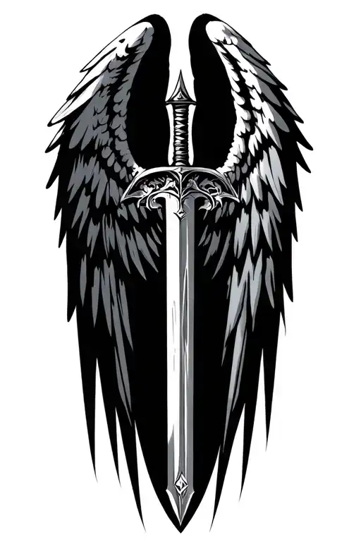 Archangel Warrior Wing Dead Sword