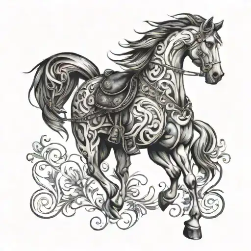 Western Style Tattoos That Would Fit On Back Of Leg