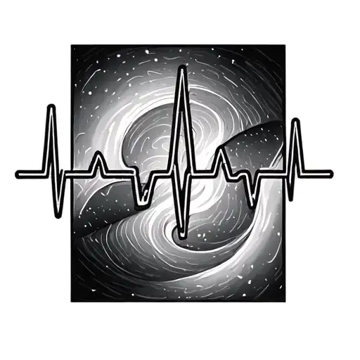 Ekg Heartbeat Line With Wpw Syndrome