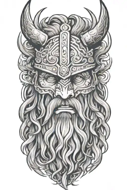 Viking Berserker With Bear Head